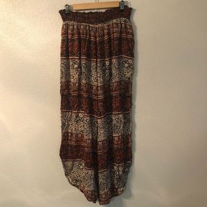 LA hearts gaucho high slit pants